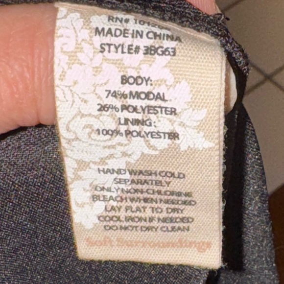 Soft Surroundings Roxanna Jersey Knit Maxi Black Ruffle Tank Dress Petite Medium - Picture 14 of 14